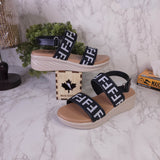 Black Sandals in Wedge