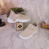 Beige Slip On Shoes - Maha fashions -  Women Footwear