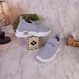 Grey Slip On Shoes - Maha fashions -  Women Footwear
