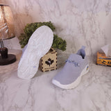Grey Slip On Shoes - Maha fashions -  Women Footwear