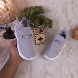 Grey Slip On Shoes - Maha fashions -  Women Footwear