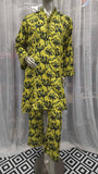 Green Floral Co-ord Set - Women's Tunic & Pants