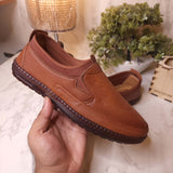 Mustard Premium Stitched Loafers - Maha fashions -  Men Footwear