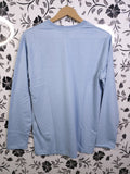 Sky Blue Full Sleeves T Shirt - Maha fashions -  Men Clothing