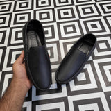 Classic Black Loafers - Premium Slip-On Dress Shoes - Maha fashions -  Men Footwear