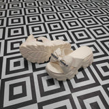 Beige Platform Sandals - Maha fashions -  Women Footwear