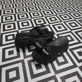 Black Platform Sandals - Maha fashions -  Women Footwear