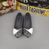 Grey White Contrast Pumps - Maha fashions -  Women Footwear