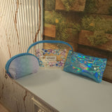 Blue Multi Use Pouch 3 Pcs Set