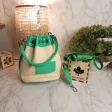 Green Bucket Bag - Maha fashions -  Handbags & Wallets