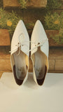 White Pointed Pumps in Flat - Maha fashions -  Women Footwear