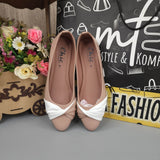 Pink White Contrast Pumps - Maha fashions -  Women Footwear