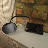 Black Multi Use Pouch 3 Pcs Set - Maha fashions -  Handbags & Wallets