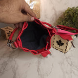 Red Bucket Bag - Maha fashions -  Handbags & Wallets