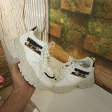 White Chunks Casual Shoes - Maha fashions -  Women Footwear