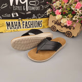 Black Men Slippers - Maha fashions -  Men Footwear