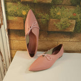 Pink Pointed Pumps in Flat - Maha fashions -  Women Footwear