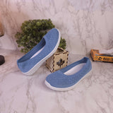 Blue Women Comfortable Loafers Casual Slip - Maha fashions -  woman footwear