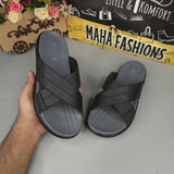 Black Men strappy slides - Maha fashions -  Men Footwear