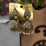 Golden Pearl Jhumki - Maha fashions -  Jewelry