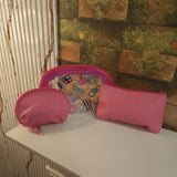 D Pink Multi Use Pouch 3 Pcs Set