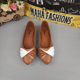 Camel White Contrast Pumps - Maha fashions -  Women Footwear