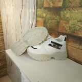 White Chunks Casual Shoes - Maha fashions -  Women Footwear