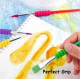 Keep Smiling Kids Multi Shapes 4PC Brush Set - Maha fashions -  Stationery