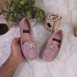 Pink Buckle Loafers - Maha fashions -  Women Footwear