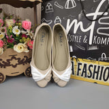 Beige White Contrast Pumps - Maha fashions -  Women Footwear