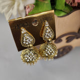 Golden Pearl Jhumki - Maha fashions -  Jewelry