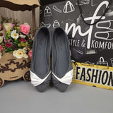 Grey White Contrast Pumps - Maha fashions -  Women Footwear