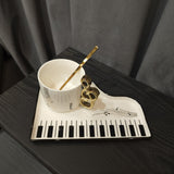 White Piano Mug - Maha fashions -  Cups