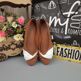 Camel White Contrast Pumps - Maha fashions -  Women Footwear