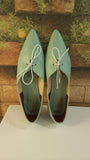 Green Pointed Pumps in Flat - Maha fashions -  Women Footwear