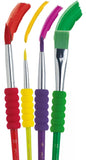 Keep Smiling Kids Multi Shapes 4PC Brush Set - Maha fashions -  Stationery