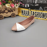 Pink White Contrast Pumps - Maha fashions -  Women Footwear