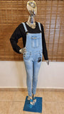 Denim Rompers with adjustable straps - Maha fashions -  Rompers
