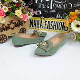 UHS-2002 Green - Maha fashions -  Kids Pumps