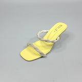 Yellow Studs Heels - Maha fashions -  