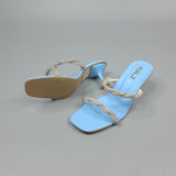 Blue Studs Heel - Maha fashions -  