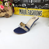 Chain Slipper With Transparent Heels - Maha fashions -  