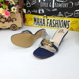 Chain Slipper With Transparent Heels - Maha fashions -  