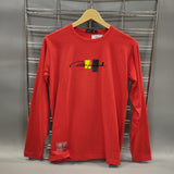 Red Long Sleeves T Shirt - Maha fashions -  